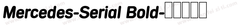 Mercedes-Serial Bold字体转换